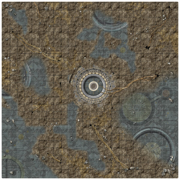 Alien Catacombs Gaming Mat 2×2