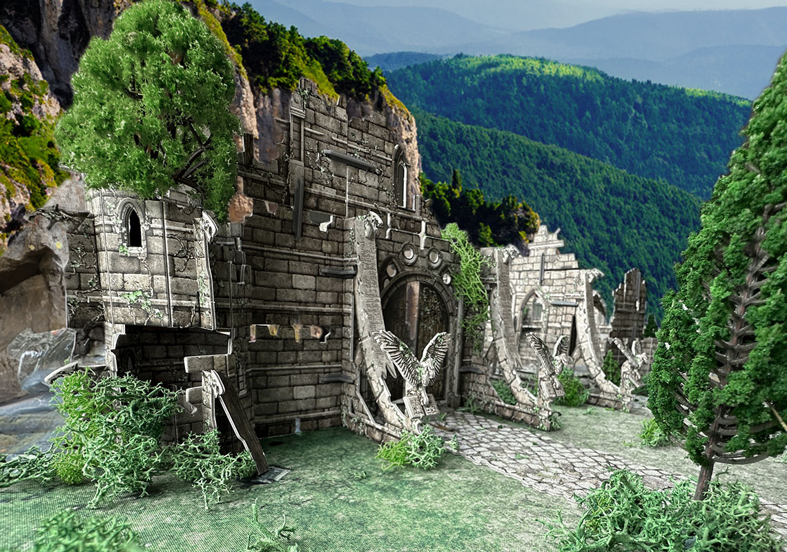 Creating The Forgotten Vault Using the Ruined Monastery Terrain