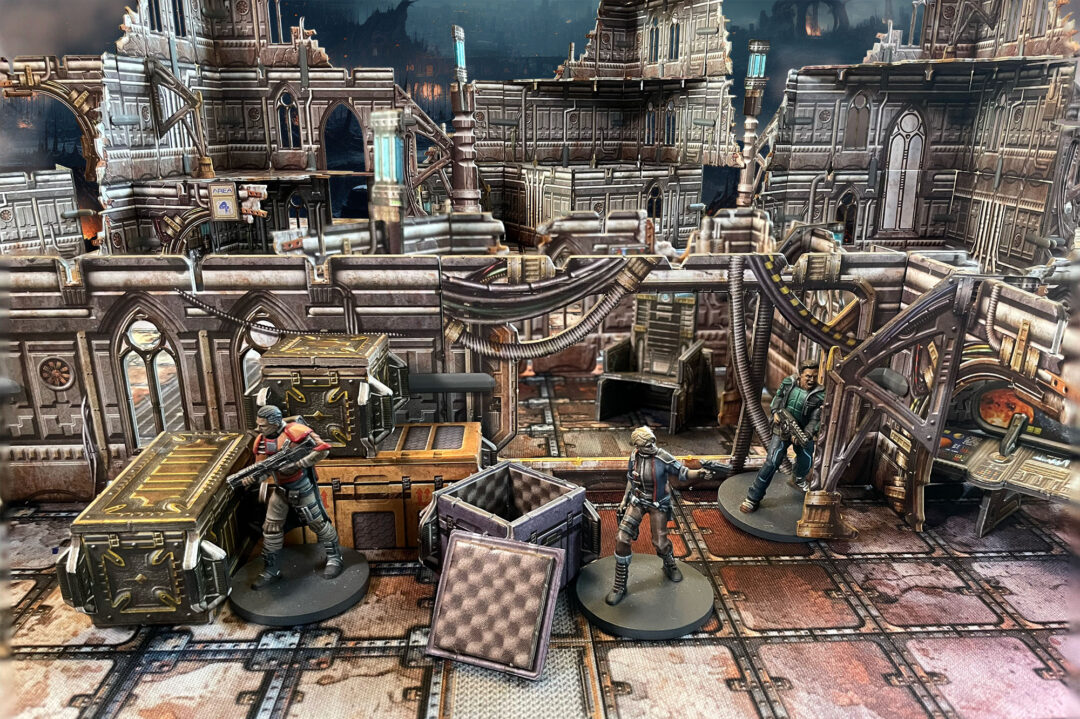 Example of Battle Systems Gothic Cityscape terrain in use