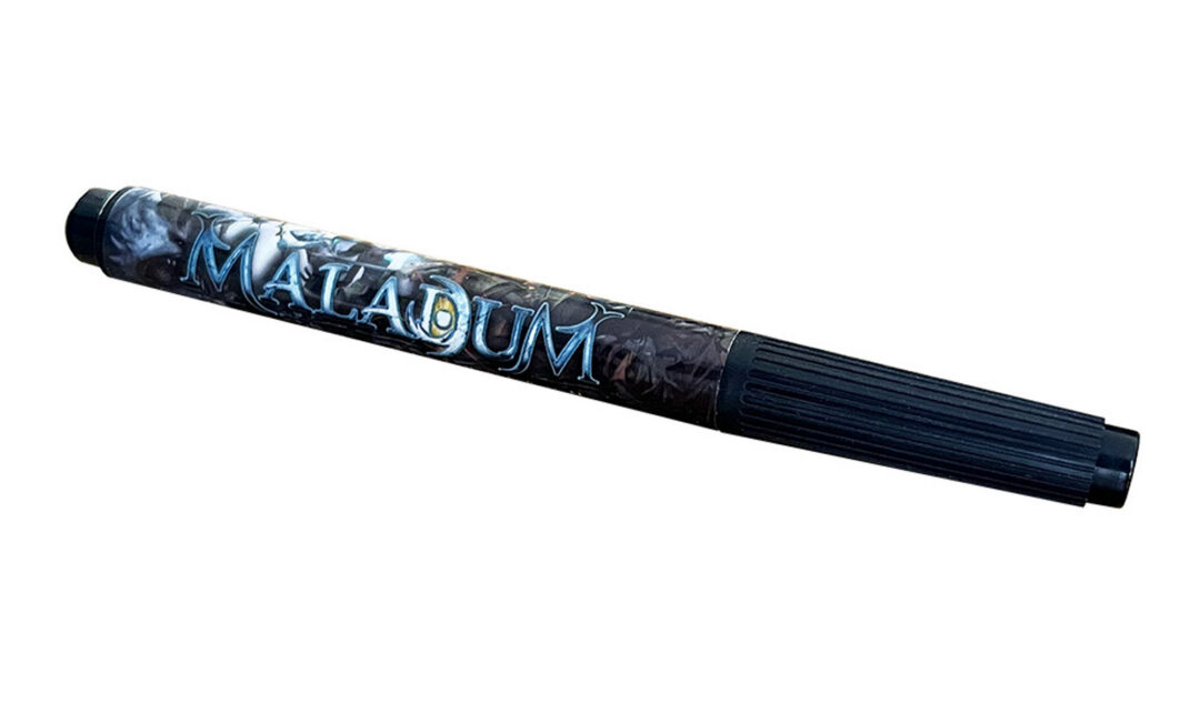 Dry wipe pen for use in Maladum