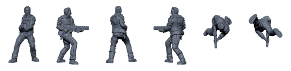 Crew of the Poseidon – Sci-Fi Mercenary STL Pack