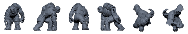 Brutus, Merg Warrior – Sci-Fi Mercenary STL