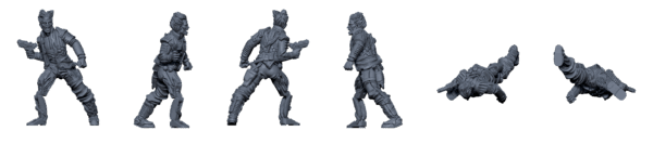Shootout at Zed’s – Sci-Fi Gang War STL Pack