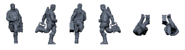 Lars, Human Technician – Sci-Fi Mercenary STL